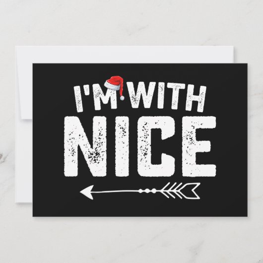 私は素敵なマッチングクリスマスカップルの家族と一緒にいる 招待状 (正面)