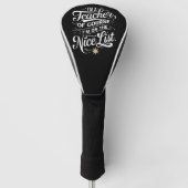 私は素敵なリスト先生の先生クリスマス ゴルフヘッドカバー (正面)