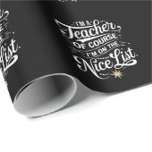 私は素敵なリスト先生の先生クリスマス ラッピングペーパー (ロールコーナー)