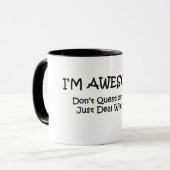 私は素晴らしいです マグカップ (正面左)