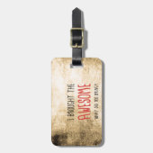 私は素晴らしいの持って来ました。 持って来た何が ラゲッジタグ (正面縦)