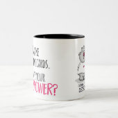 私は素晴らしいカードマグを作ります! ツートーンマグカップ (中央)