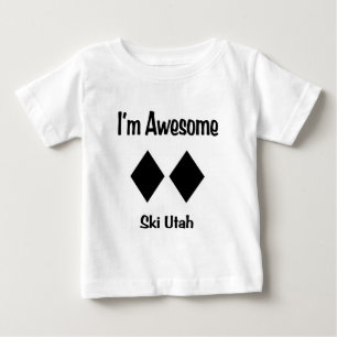 私は素晴らしいスキーユタです ベビーTシャツ