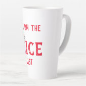 私は素晴らしいリストに載っている カフェラテマグ (右アングル)