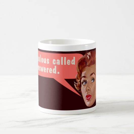 私は素晴らしい声で答えた コーヒーマグカップ (中央)