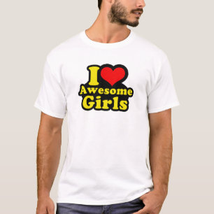 私は素晴らしい女の子を愛します Tシャツ