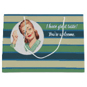 私は素晴らしい好みを有します。 あなたは歓迎 ラージペーパーバッグ (正面)