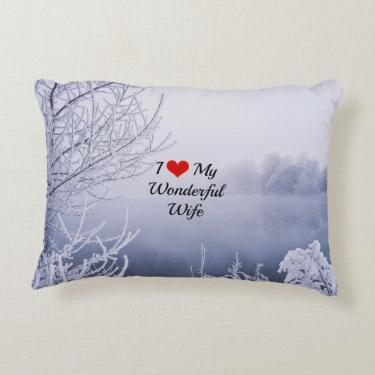 私は素晴らしい妻を愛している アクセントクッション (裏面)
