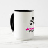私は素晴らしい完全ではないマグです マグカップ (正面左)
