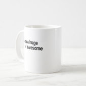 私は素晴らしい巨大な山です(マグ) コーヒーマグカップ (正面左)