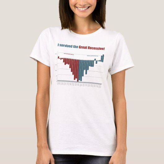 私は素晴らしい後退を生き延びました! Tシャツ (正面)