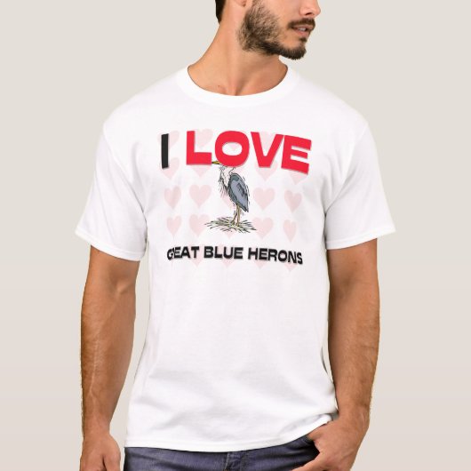 私は素晴らしい青鷲を愛します Tシャツ (正面)