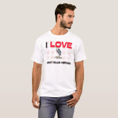 私は素晴らしい青鷲を愛します Tシャツ (正面フル)