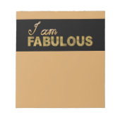 私は素晴らしい ノートパッド (正面)