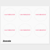 私は素晴らしい！ ラウンドシール (シート)