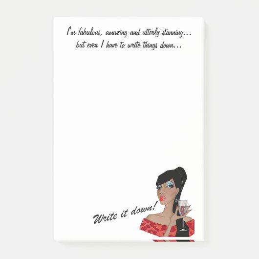 「私は素晴らしい、素晴ら素晴らししい…」 DIVAポストイット ポストイット (正面)