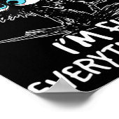 私は素晴らしすべて素晴らしがおもしろい素晴らしブラックCaだ ポスター (角)