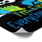 私は素晴らしすべて素晴らしが地球素晴らしの日よ ポスター (角)