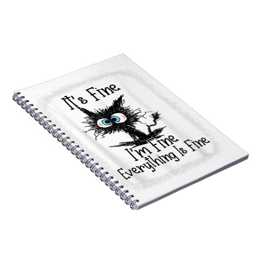 私は素晴らしすべて素晴らしが猫の素晴らしクリスマス ノートブック (右側)