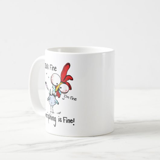 私は素晴らしすべて素晴らしのチ素晴らしクだおもしろい コーヒーマグカップ (正面左)