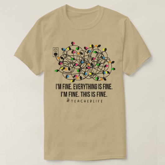 私は素晴らしクリスマスラ素晴らしイト先生クリスマス Tシャツ (デザイン正面)