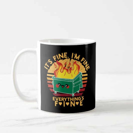 私は素晴らし全てのLilのDumpster Fだ素晴らしった コーヒーマグカップ (左)