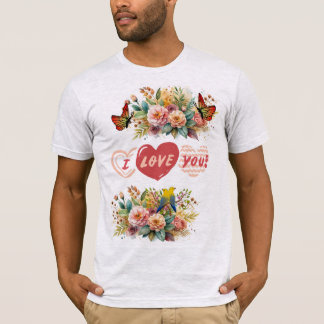 私は素晴らし非常に見て私はあなたを愛するTシャツデザイン Tシャツ