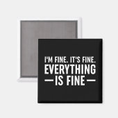 私は素晴らし.あ素晴らしあ。全て素晴らし。 マグネット (正面/裏面)