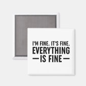 私は素晴らし.あ素晴らしあ。全て素晴らし。 マグネット (正面/裏面)