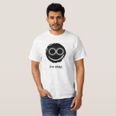 「私は素晴らし」 ホワイトTシャツ Tシャツ (正面フル)