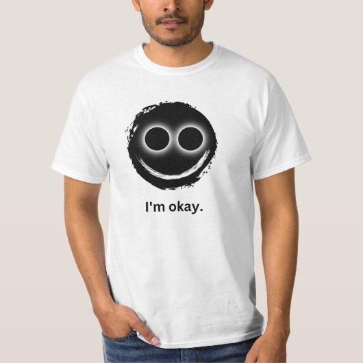 「私は素晴らし」 ホワイトTシャツ Tシャツ (正面)