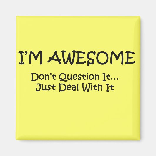 私は素晴らし. マグネット (正面)