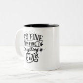 私は素晴らし、全素晴らして素晴らしは ツートーンマグカップ (正面左)