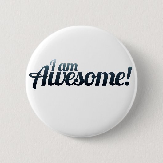 私は素晴らし 缶バッジ (正面)