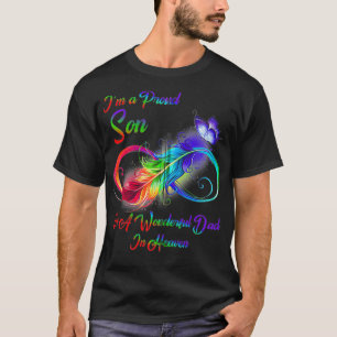 私は素晴誇りを持ったらしい天国パパの息子だ Tシャツ