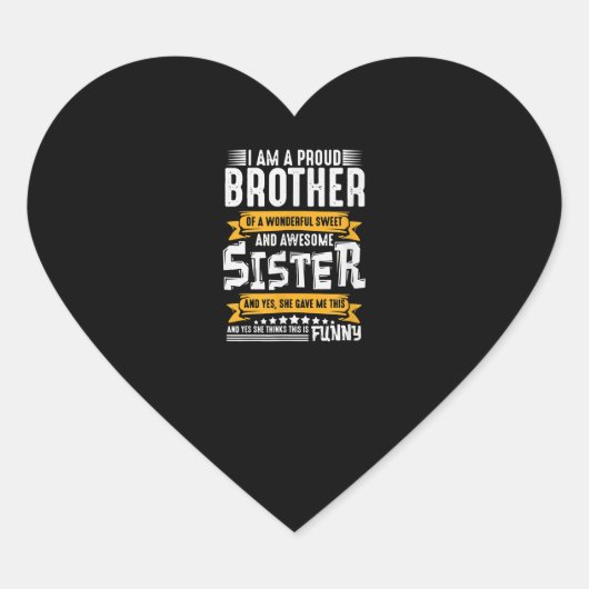 私は素晴誇りを持ったらしい姉妹の素晴らし兄弟 ハートシール (正面)