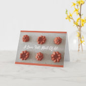 私は素朴秋かぼちゃオレンジとグレーが大好き カード (黄色い花)