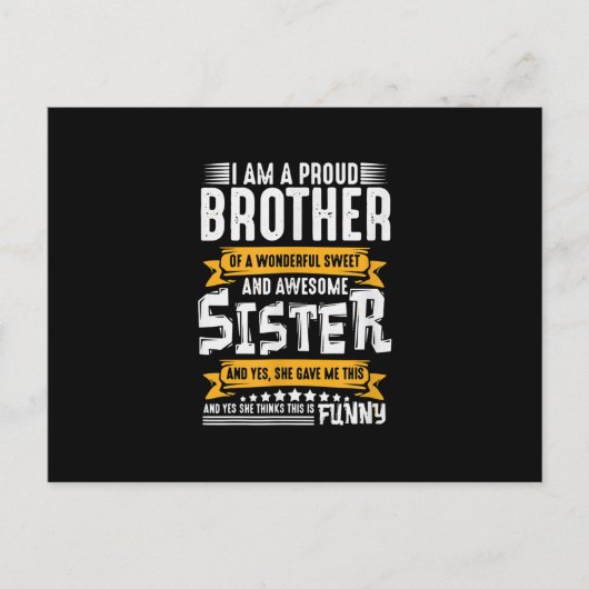 私は素誇りを持った晴らしい姉妹素晴らしだ ポストカード (正面)