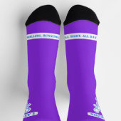 私は紫の走ローラーブレードである ソックス (上部)