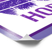 私は紫の馬が本当に好きだ フォトプリント            (角)