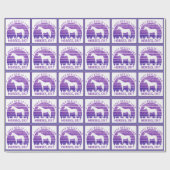 私は紫の馬が本当に好きだ ラッピングペーパー (フラット)