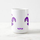 私は紫リス事務所だ コーヒーマグカップ (中央)