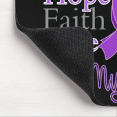 私は紫色のコラージュの夫-膵臓癌--を身に着けています マウスパッド (コーナー)