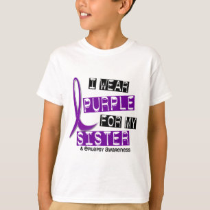 私は紫色の姉妹の癲癇を身に着けています Tシャツ