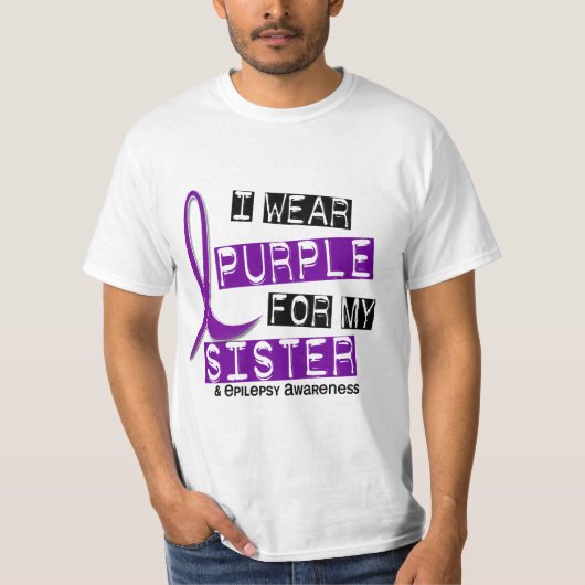私は紫色の姉妹の癲癇を身に着けています Tシャツ (正面)