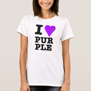 私は紫色を愛します Tシャツ