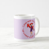 私は紫色を…身に着けています コーヒーマグカップ (正面右)