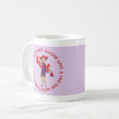 私は紫色を…身に着けています コーヒーマグカップ (正面左)