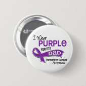 私は紫色42のパパの膵臓癌を身に着けています 缶バッジ (正面&裏面)