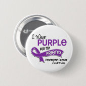 私は紫色42の友人の膵臓癌を身に着けています 缶バッジ (正面&裏面)